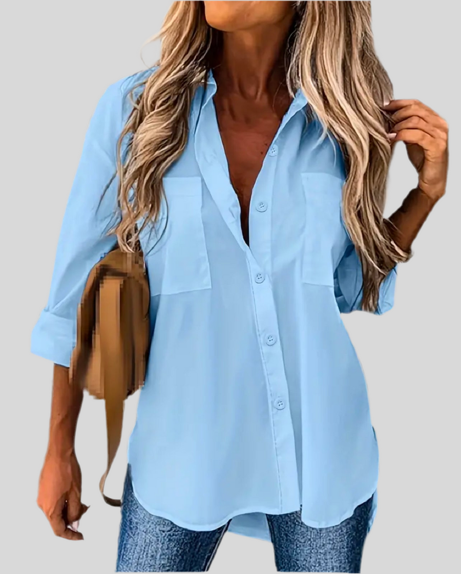 CAMISA CAMISERA CON BOLSILLOS 6 CLRS