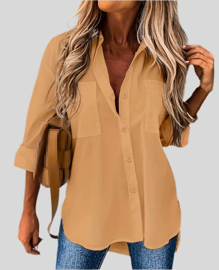 CAMISA CAMISERA CON BOLSILLOS 6 CLRS