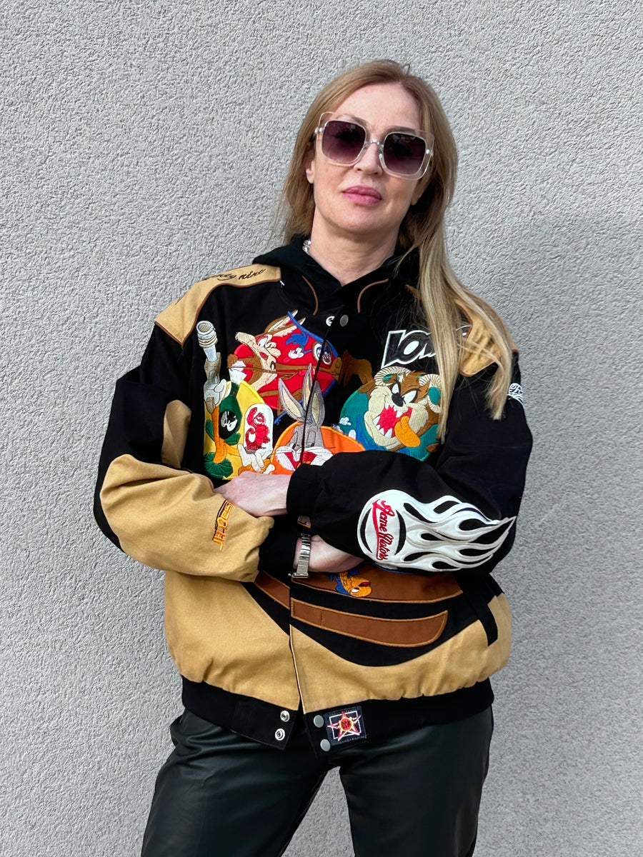 LIMITED EDITION embroidered biker style jacket