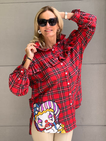 Camisa Tartan comic