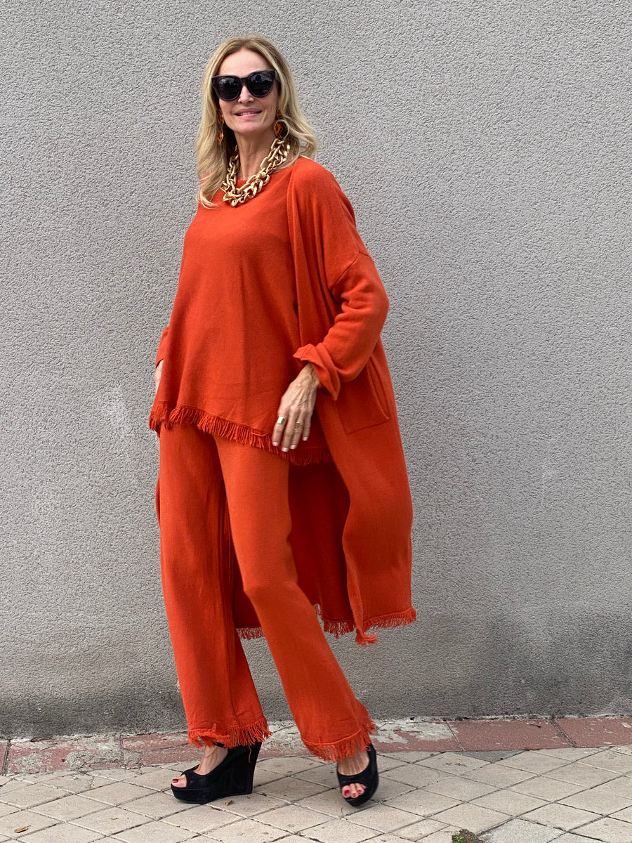 Conjunto de tres piezas OVERSIZE de punto suave