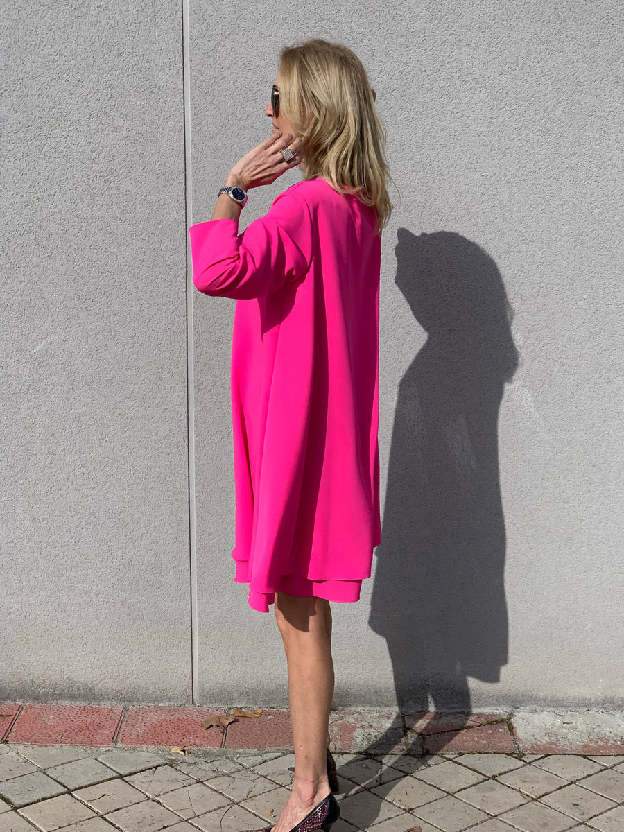 Vestido doble capa oversize - thannac