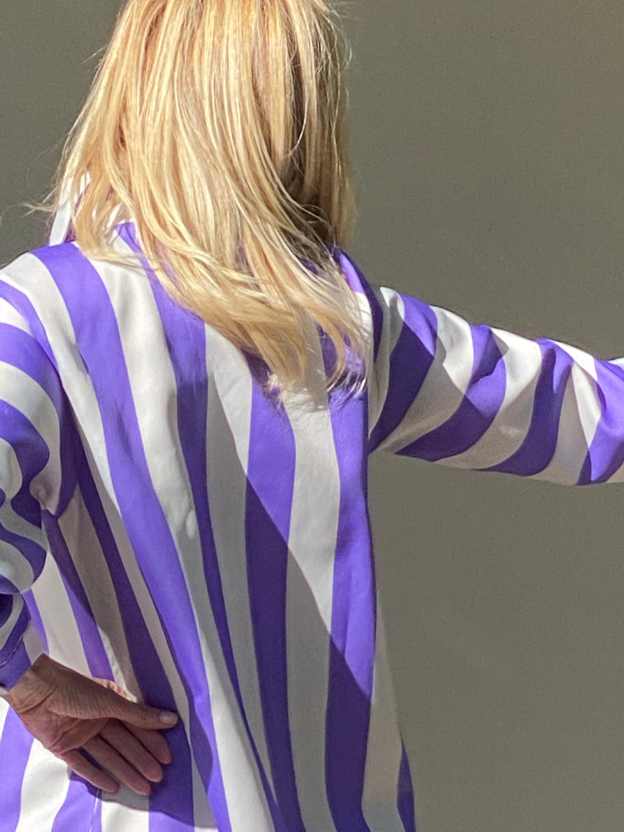 THANNAC LIMITED EDITION EXCLUSIVE lilac striped BIKO dress