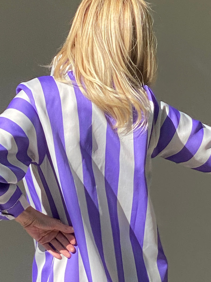 THANNAC LIMITED EDITION EXCLUSIVE lilac striped BIKO dress