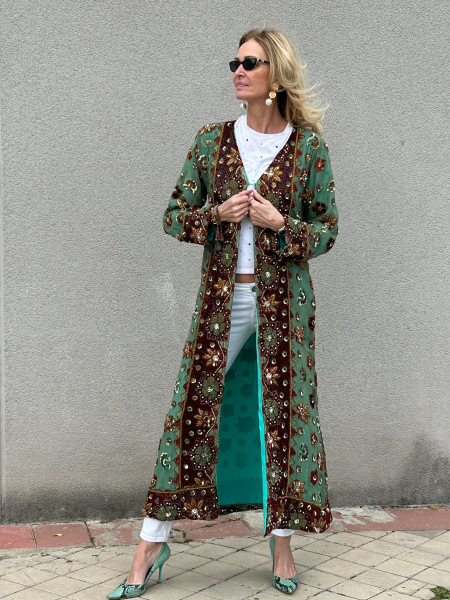 Kurta joya de seda y pedrería EDICIÓN LIMITADA